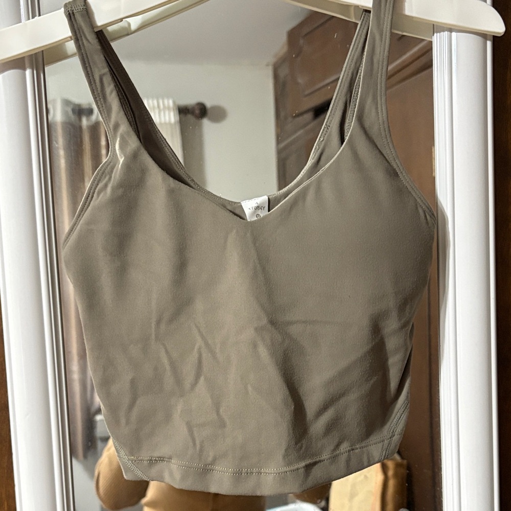 lululemon athletica Olive Green bra top